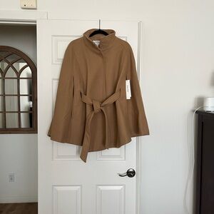 Calvin Klein Camel Cape with Belt